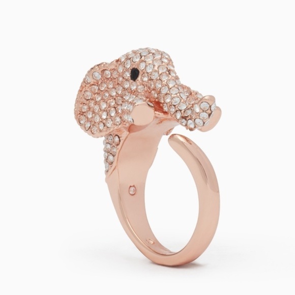 kate spade Jewelry - NWT Kate Spade Things We Love Pave Elephant Ring 7